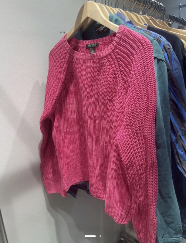 Ralph Lauren Lauren pink cotton sweater