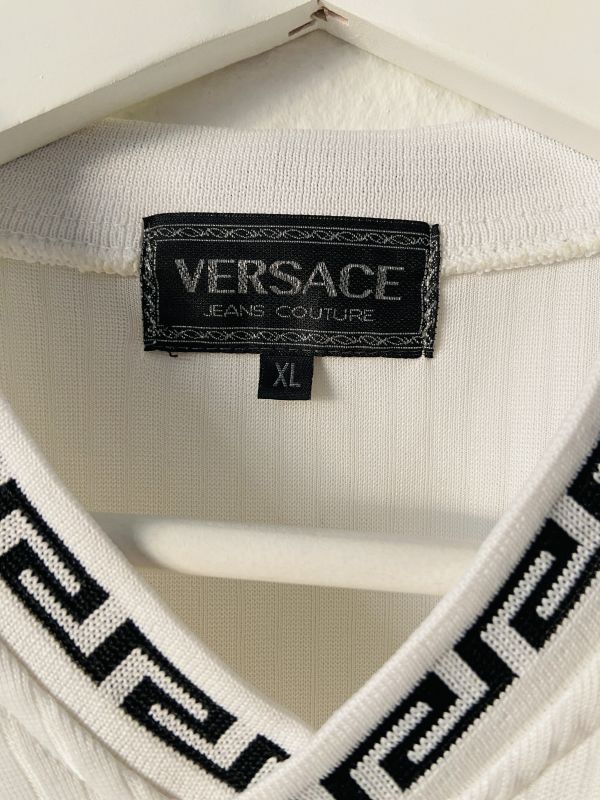 Versace V neck tee