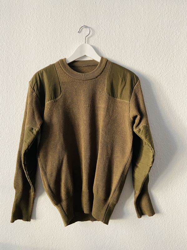 Army 70s army wool green sweater